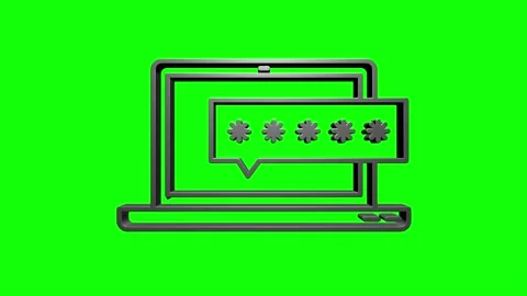 Social media 3D silver icon design. Outline web icon. Motion graphics. Vidéo 153820191