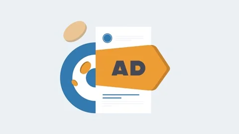 Social media ads loopable 2D motion graphic, targeted personalized programmatic 스톡 동영상 323032696