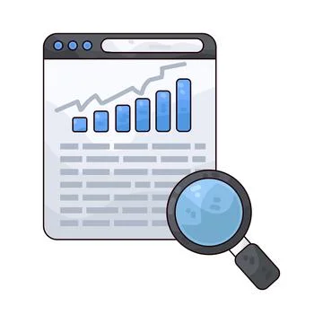 Social media analytics illustration Stock Illustration