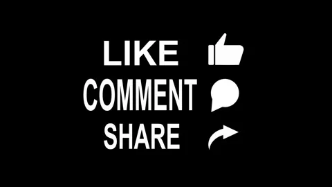 Social media animation with interaction words. Social media like comment sh.. Stock Footage 337618214