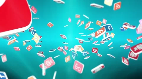 Social Media Background Stock Footage 56138486