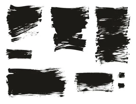 Social Media Background Set Of Flat Fan Brush Thin Long Background High Detai Stock Illustration