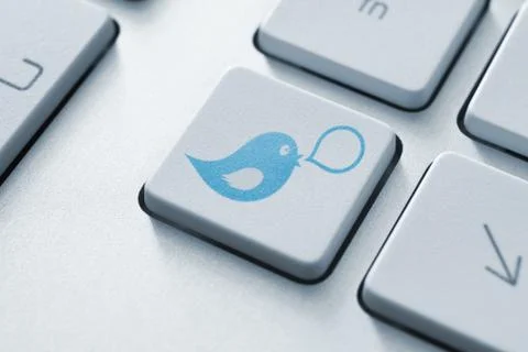 Social media button concept Stock Photos
