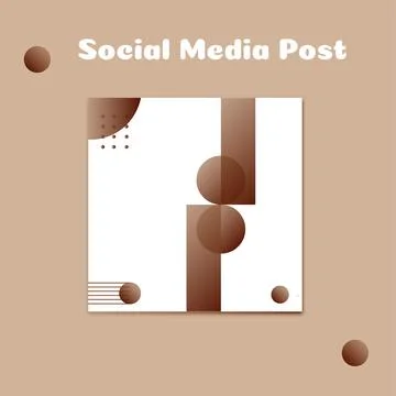 Social media carousel post template Stock Illustration