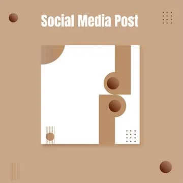 Social media carousel post template Stock Illustration