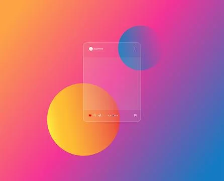 Social media carousel post template Stock Illustration