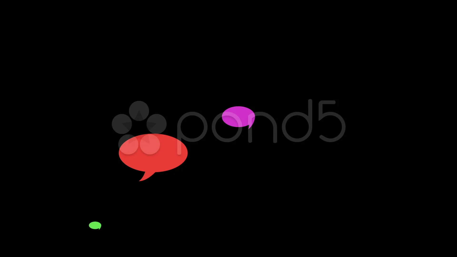 Social Media Chat Bubbles Alpha Included Stock Video Pond5