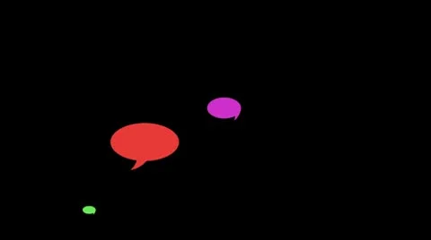 Social Media Chat Bubbles alpha included Stock Footage 10694188