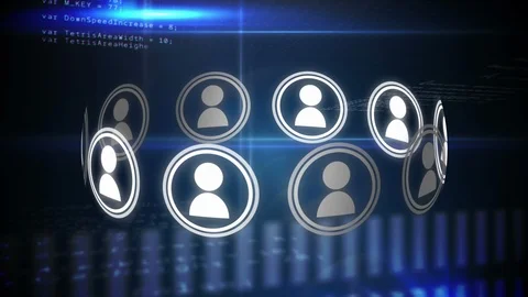 Social media circle Video stock 110494854