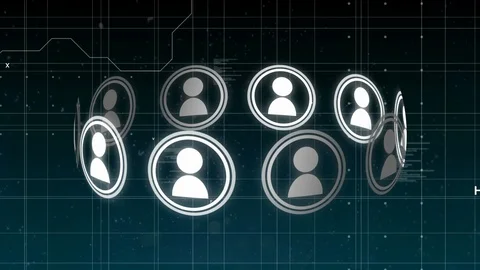 Social media circle Video stock 110576951