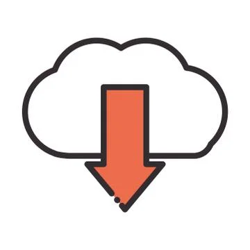 Social media cloud computing download data digital internet network technology 스톡 일러스트