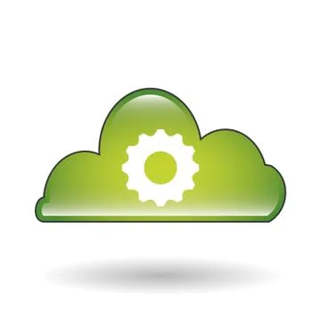 Social media with cloud design, vector illustration Stock Illustration