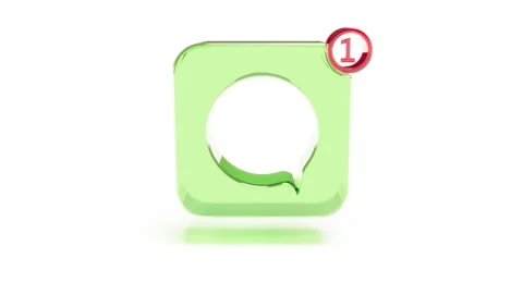 Social media comments sing on white bg able to loop endless Stock Footage 328706943