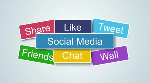 Social Media Concept with Alpha Stock Footage 32253442