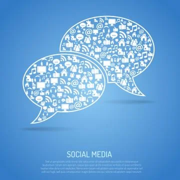 Social Media Concept Stock Illustration