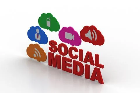 Social media concept Free Stock Illustration