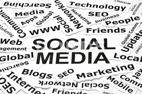 'social media' concept Stock Photos