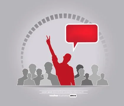 Social media concept. Vector Stock Illustration