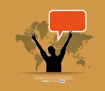 Social media concept. Vector Stock Illustration