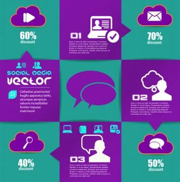 Social media concept. Vector Stock Illustration