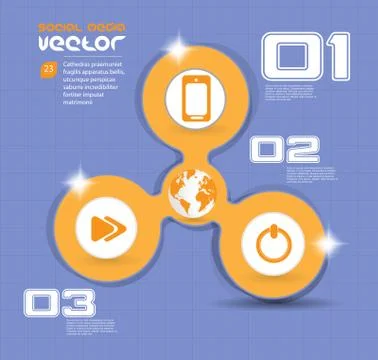 Social media concept. Vector Stock Illustration