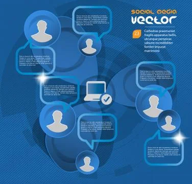 Social media concept. Vector Illustration