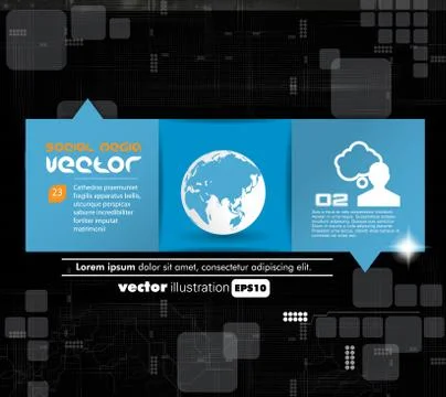 Social media concept. Vector Stock Illustration
