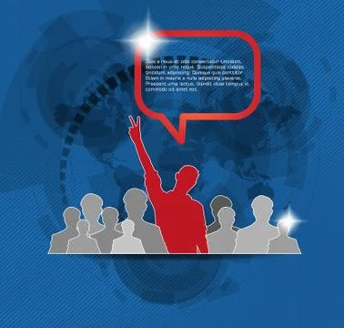 Social media concept. Vector Stock Illustration