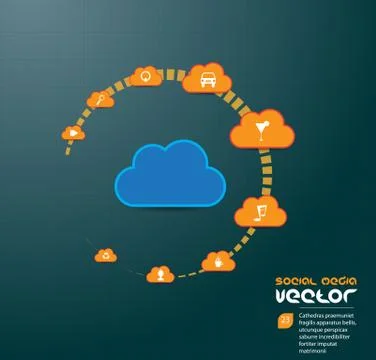 Social media concept. Vector Illustration