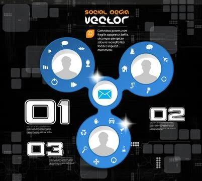 Social media concept. Vector Stock-Illustration