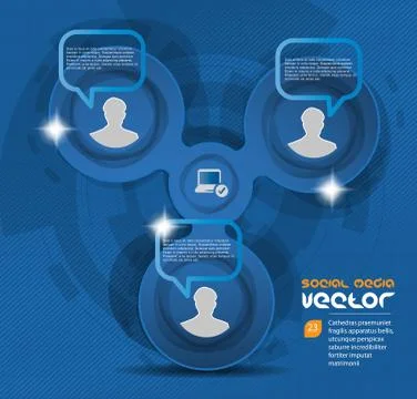 Social media concept. Vector Illustration
