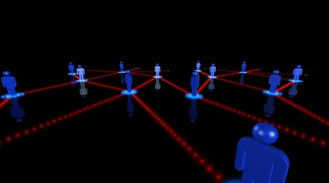 Social Media connection animation Stock-Footage 12281153