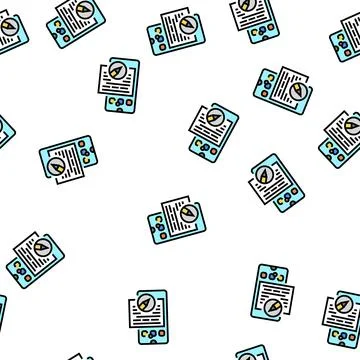 Social media copywriting vector seamless pattern Stock Illustration