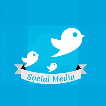 Social media design Stock Illustration