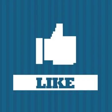 Social media design Stock Illustration
