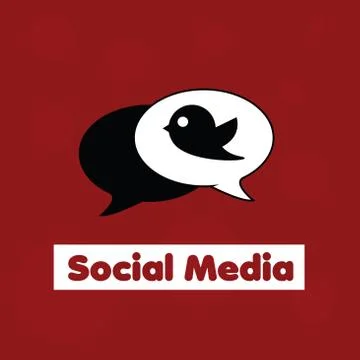 Social media design Stock Illustration