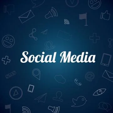 Social media design Stock Illustration