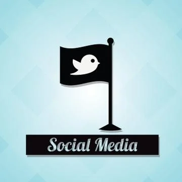 Social media design Stock Illustration