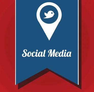 Social media design Stock Illustration