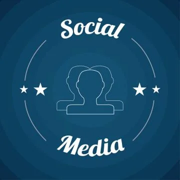 Social media design Stock Illustration