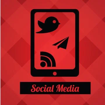 Social media design Stock Illustration