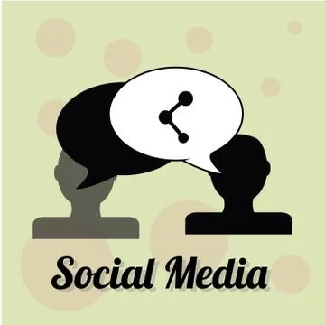Social media design Stock Illustration