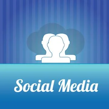 Social media design Stock Illustration