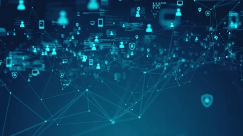 Social media devices big data mining technology network technology Stock Footage 162932900