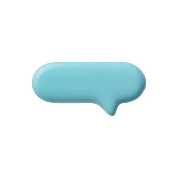Social media dialog box vector 3D illustration icon on isolated background. 스톡 일러스트