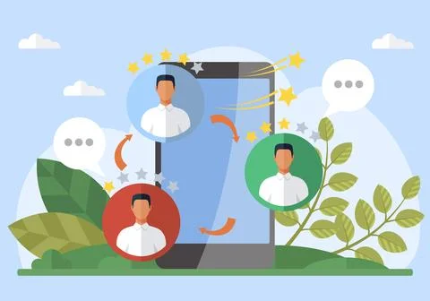 Social media. The diffusion information through social media platforms is rapid Stock Illustration