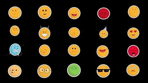 Social Media Emoji for After Effects Stock After Effects