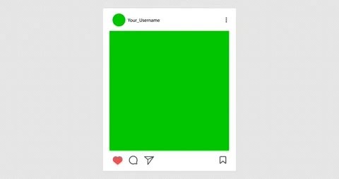 Social Media Feed Interface with Like, Comment, Share and Save Icon Animated. Vidéo 171693640