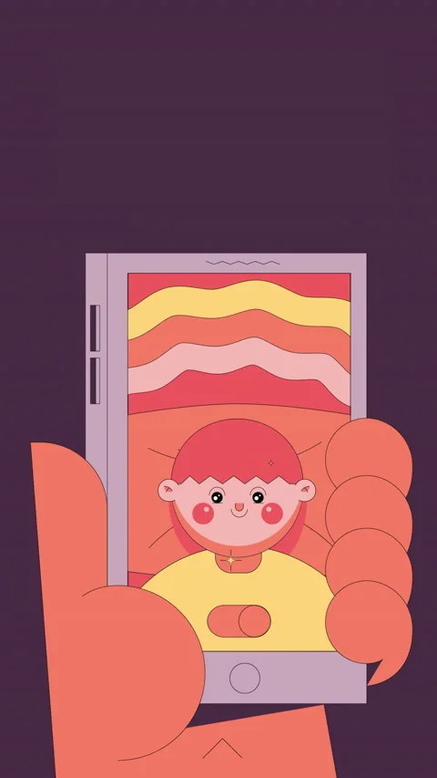 Social media filter loop 動画素材 164033544