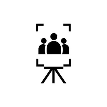 Social media, Flat style vector illustration, Emblem design on white backgrou Stock Illustration